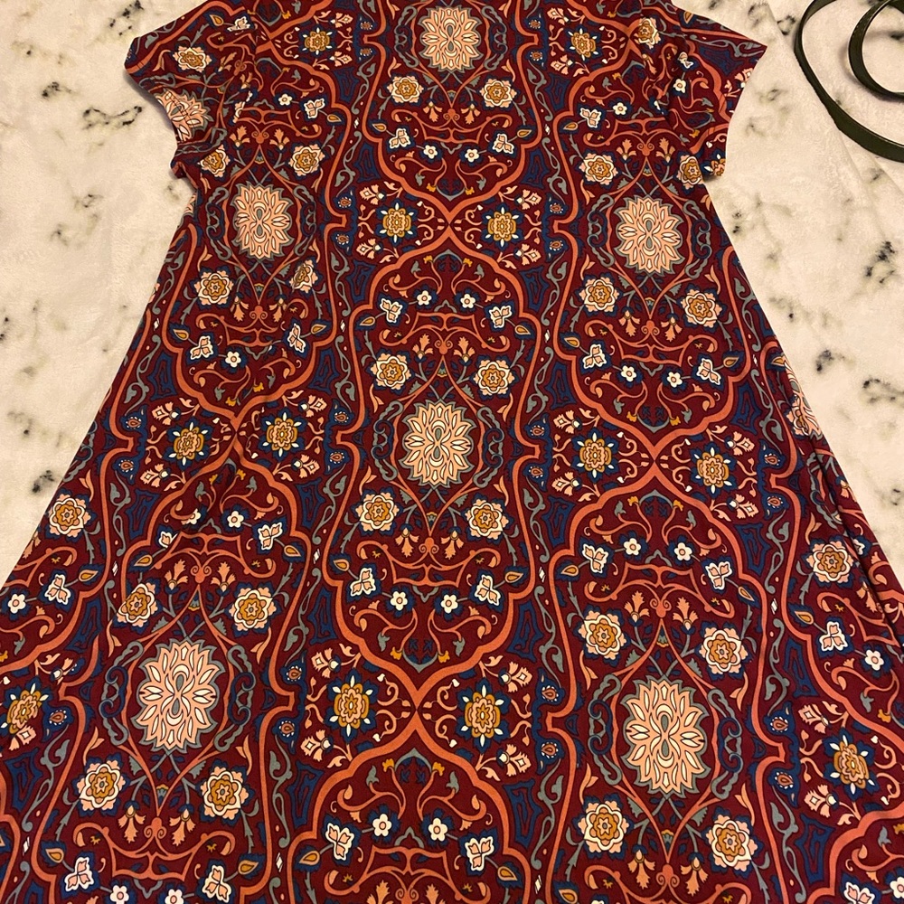 Mock neck dress